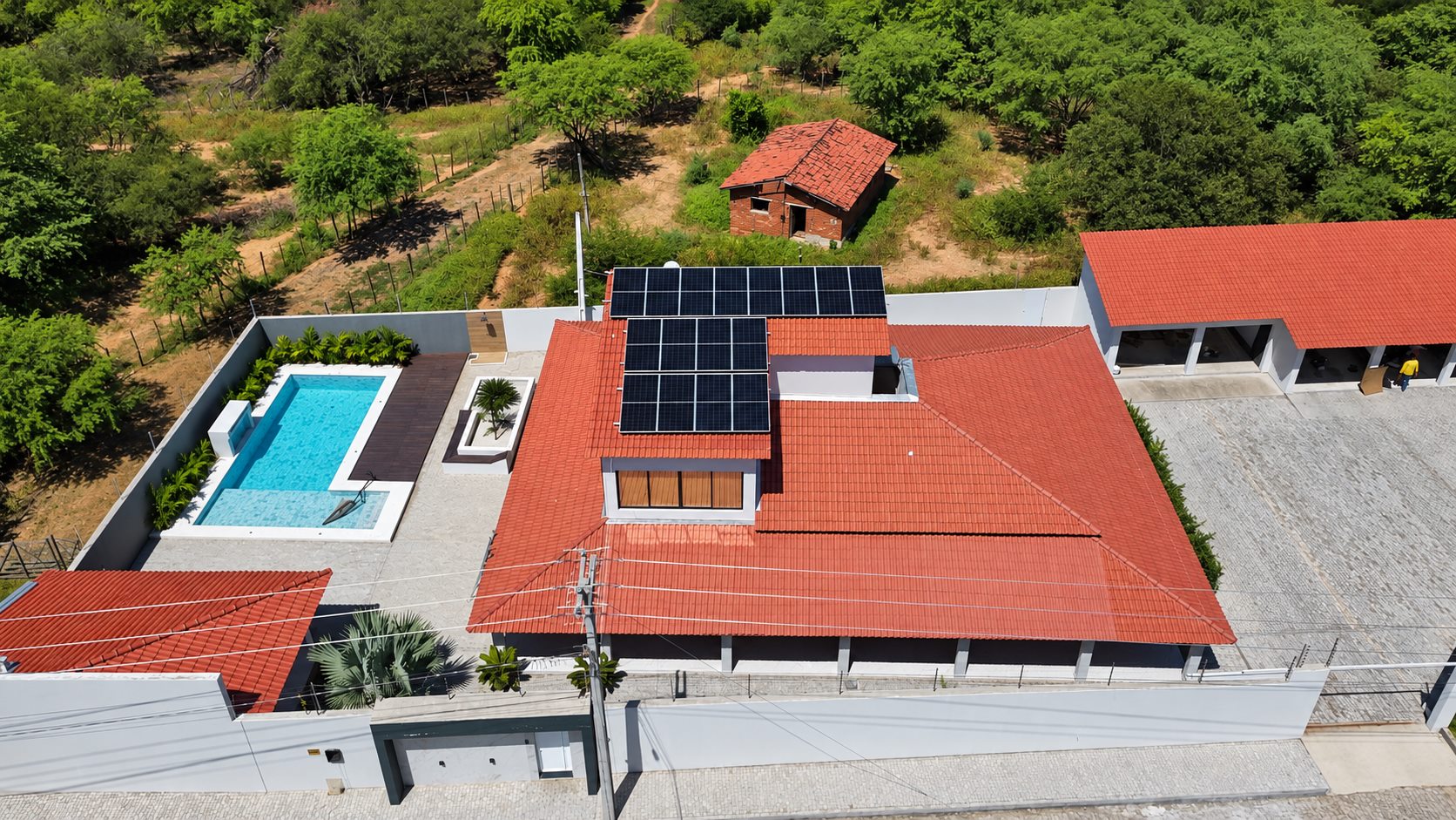 Sistema solar residencial instalado pela MonteSol